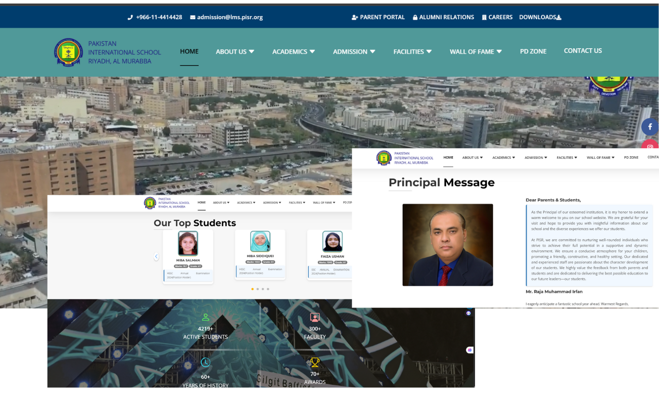 PISR College Website